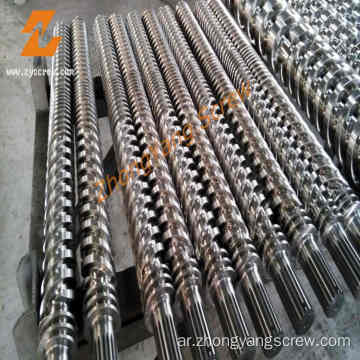 Plastic Machinery Bimetallic Conical Twin Screw and Barrel